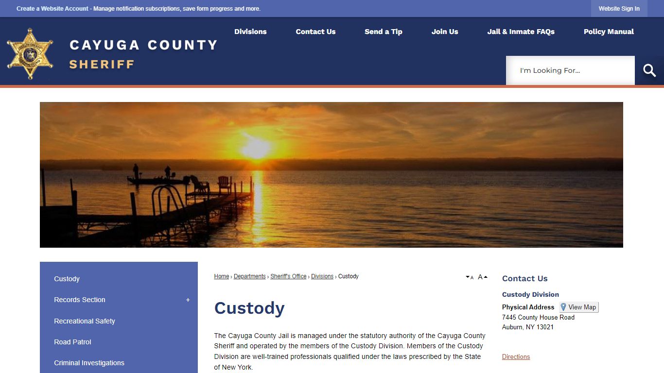 Custody | Cayuga County, NY